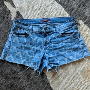 7 for all mankind pattern denim cutoffs